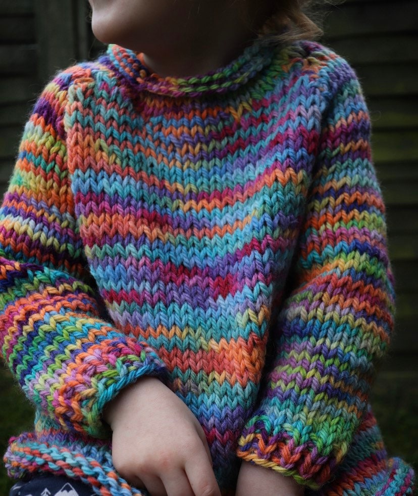 Playtime Sweater Kids Easy Chunky Knitting Pattern