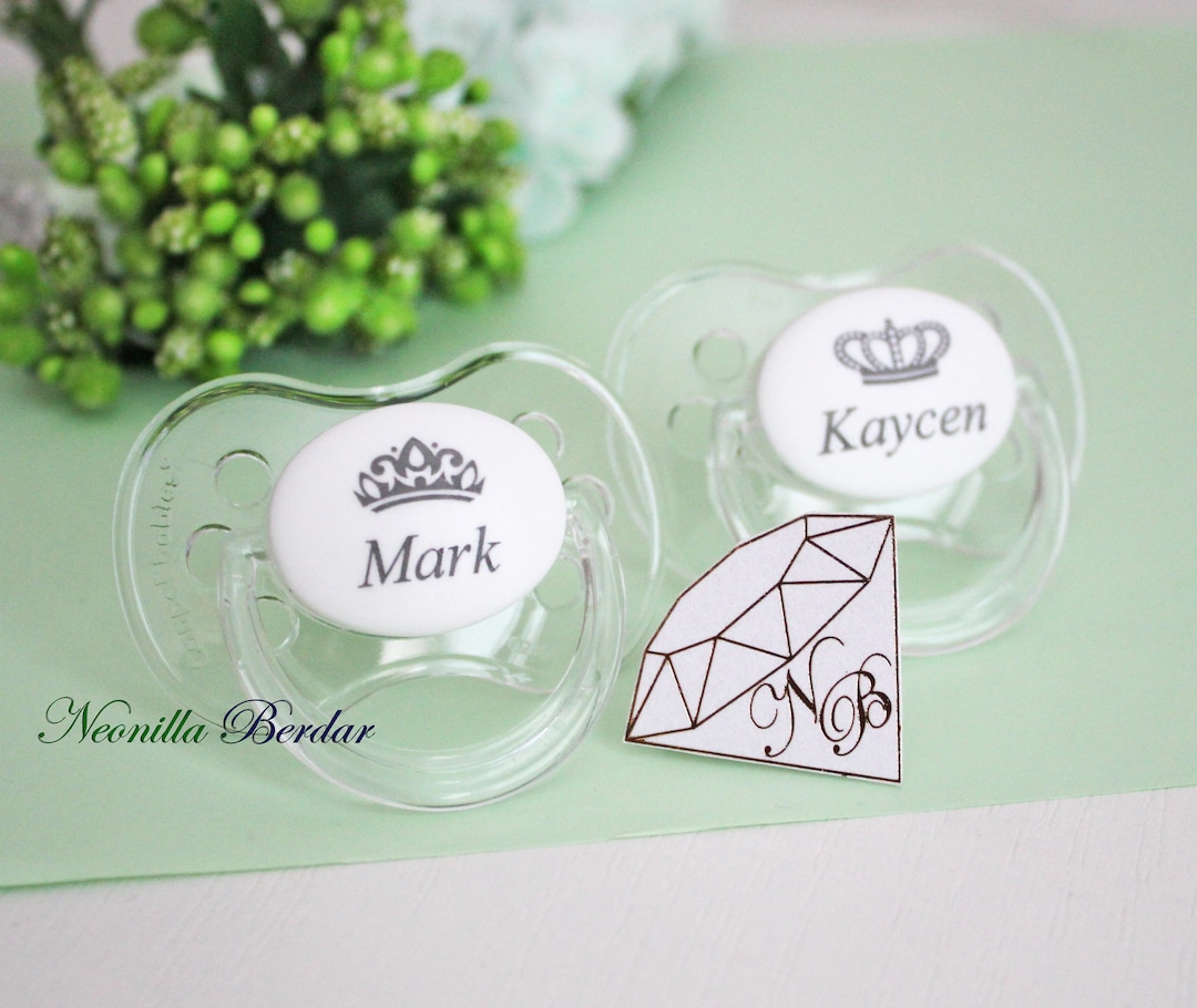 Personalized Pacifier Baby Shower Gift Name Pacifier Monogram