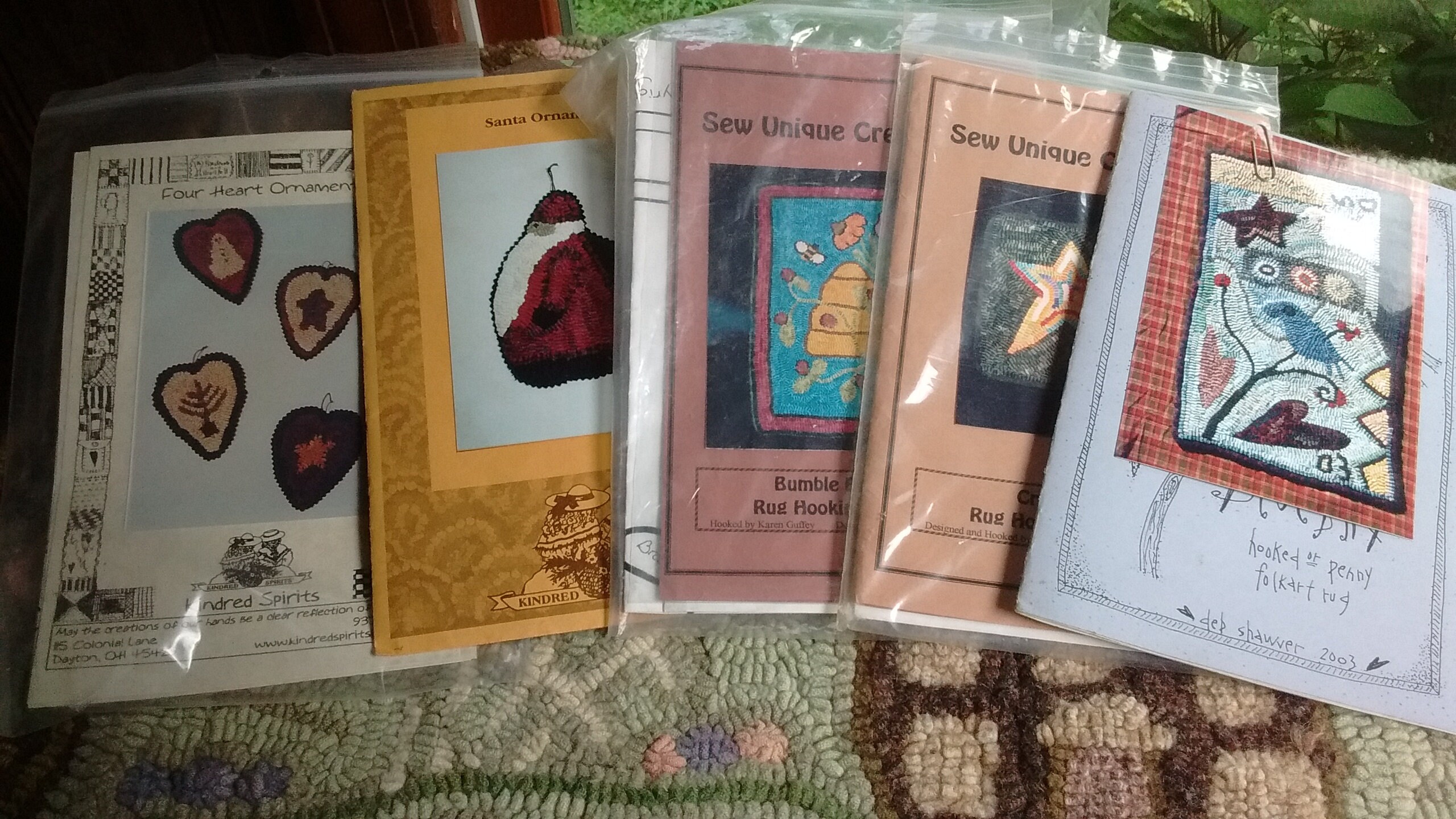 5 Paper Patterns for Rug Hooking lot 6 REDUCED 5 Paper Patterns for Rug Hooking lot 6 REDUCED