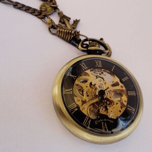 montre gousset montre pendentif Dragon d'Or image 5