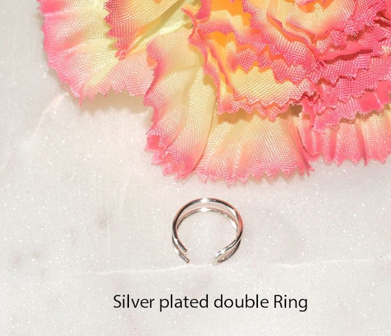 Fake double nose ring, Lip ring, Ear cuff, Multipurpose double ring, silver  nose ring, gold nose ring, rose gold nose ring
