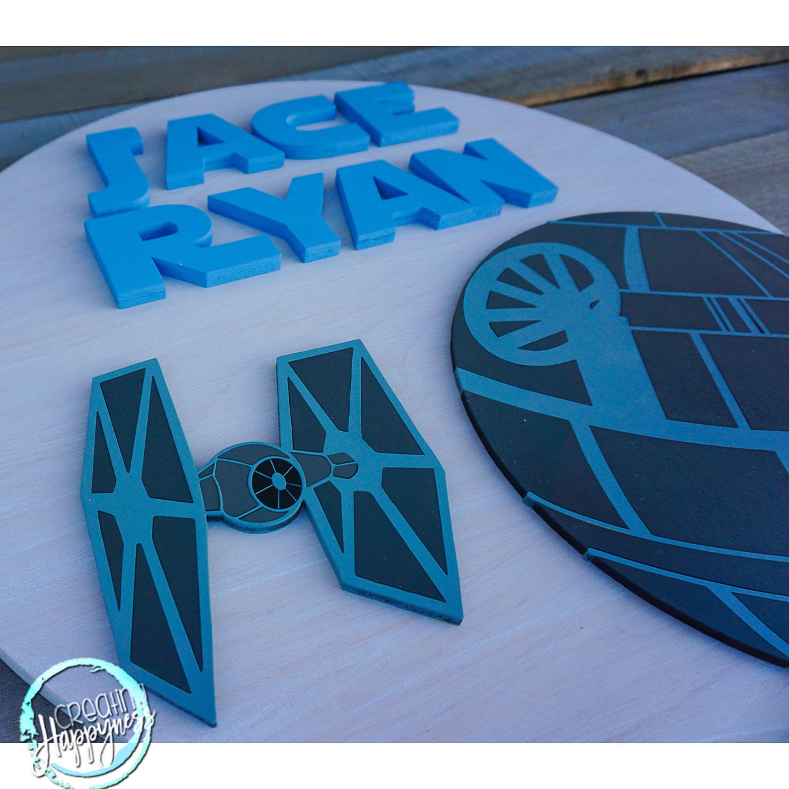 Star Wars Name Sign Star Wars Death Star Custom Sign Etsy
