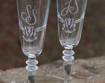 Handengraving glasses.
