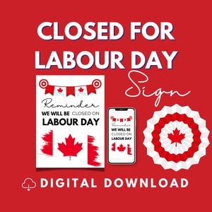 Geschlossen wegen Labor-Day-Zeichen | Wir sind geschlossen für Labor Day Zeichen | Labor Day Stunden Zeichen | Labor Day geschlossen Beschilderung