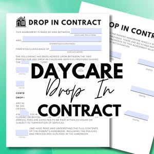 Sjabloon inloopcontract kinderopvang: tijdelijke overeenkomst kinderopvang (pdf)