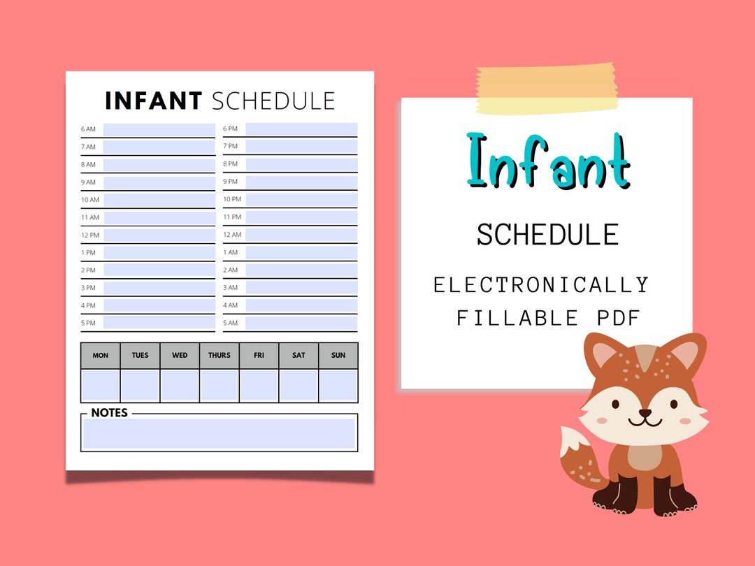 Infant Schedule Newborn Daily Schedule Baby Daily Schedule Template Infant Schedule Newborn Daily Schedule Baby Daily Schedule Template