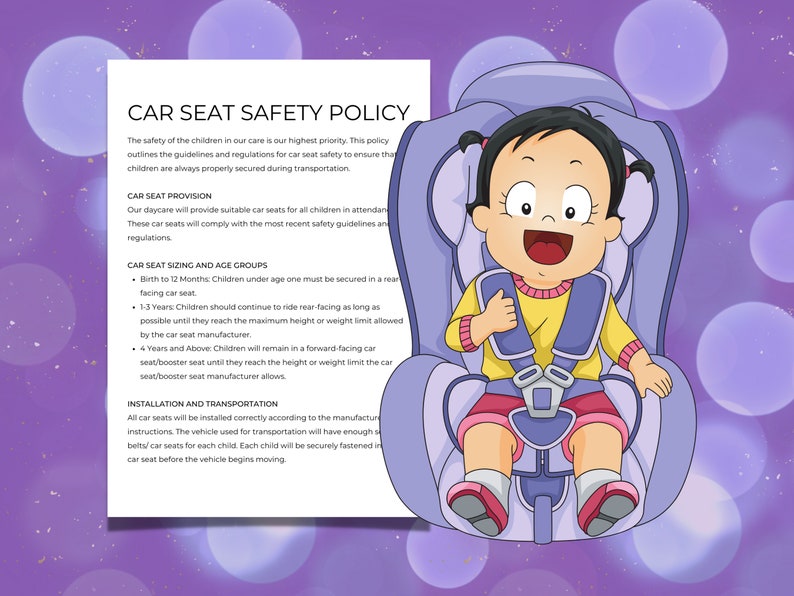Daycare Car Seat Policy Daycare Car Seat Liability Release Form Daycare