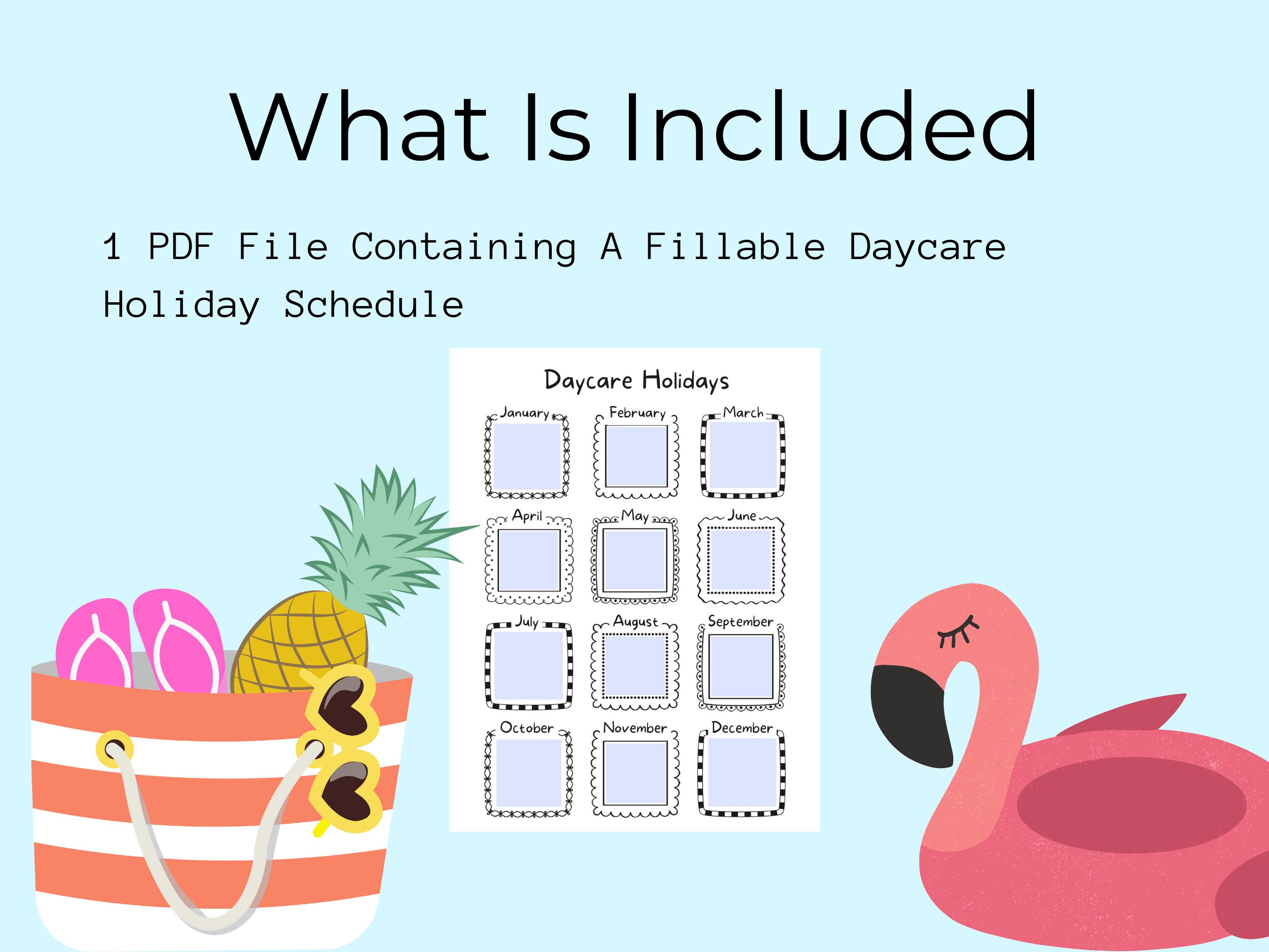 Daycare Holiday Schedule for Parents Daycare Holidays Daycare Closed