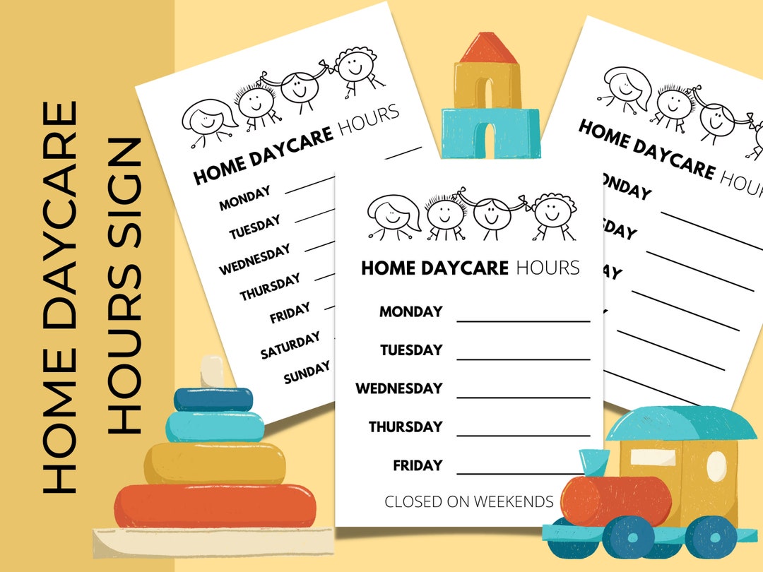 home-daycare-business-hours-sign-home-daycare-hours-of-operations-sign