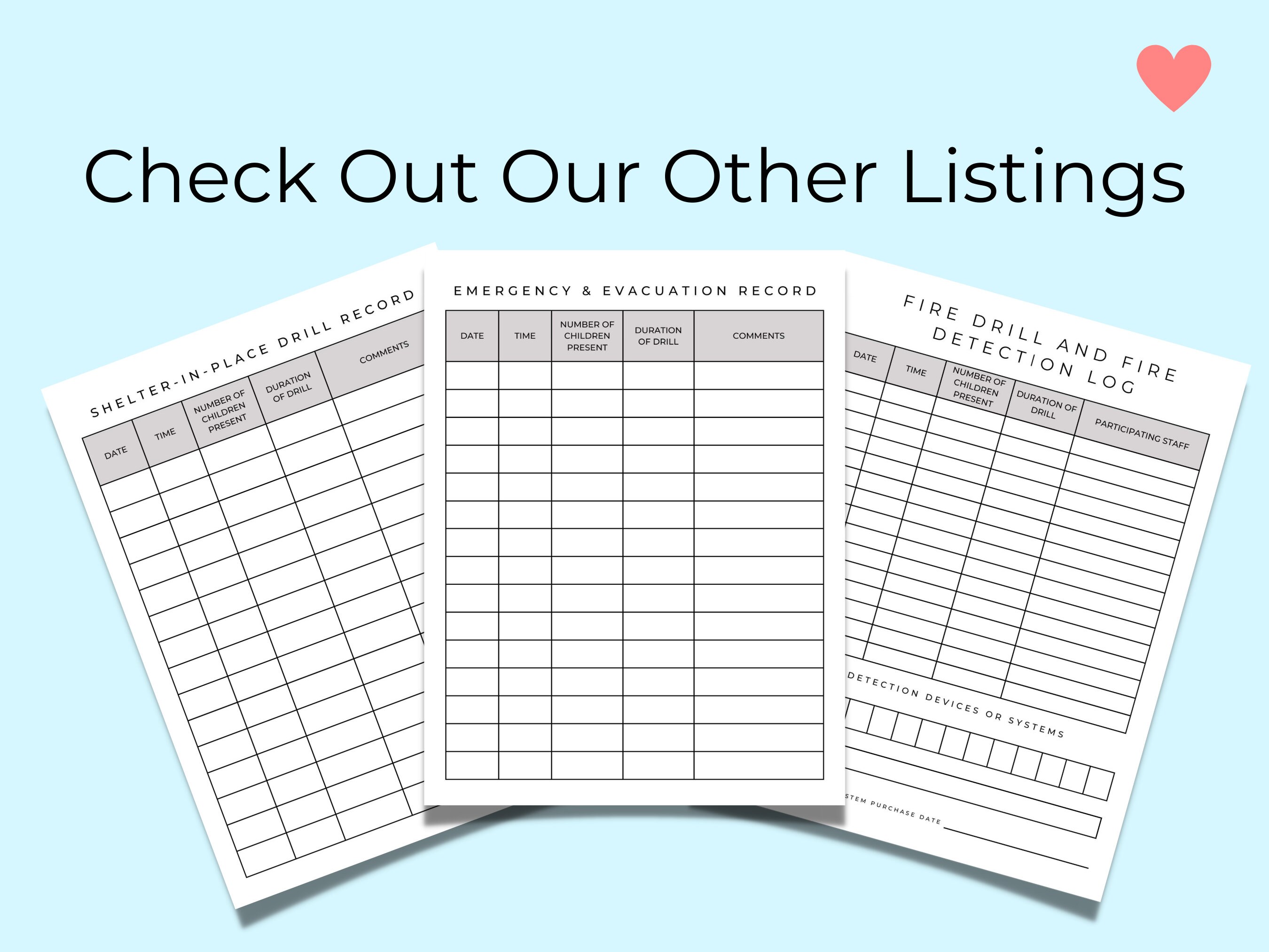 Daycare Holiday Schedule For Parents Daycare Holidays Etsy