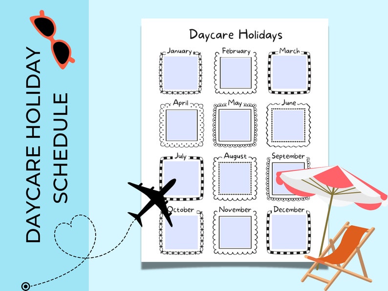 Daycare Holiday Schedule for Parents Daycare Holidays Daycare Closed