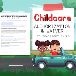 子供の輸送の許可と免除 | 保育園の輸送ポリシー | 保育輸送ポリシー | 許可フォーム