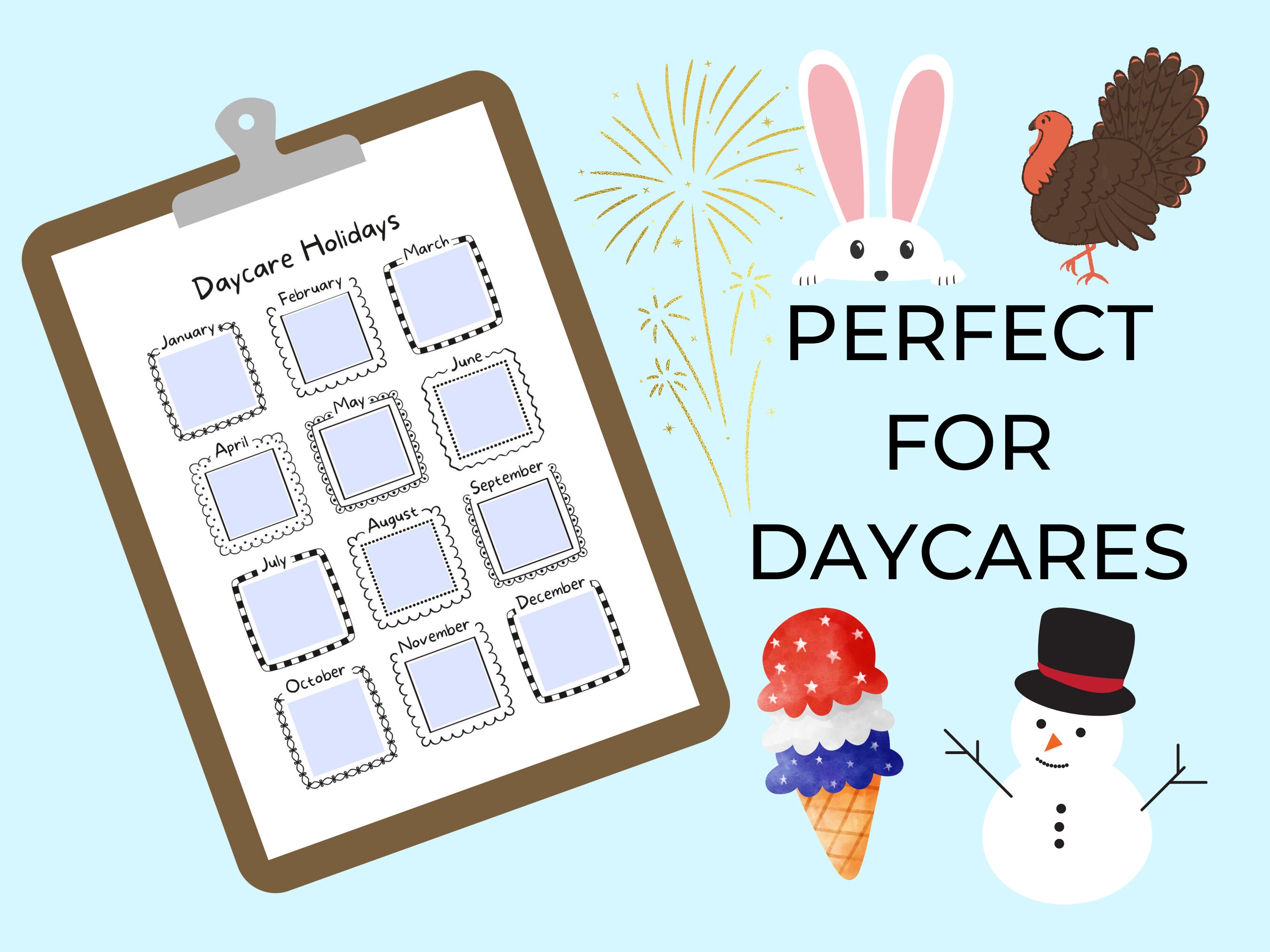 Daycare Holiday Schedule for Parents Daycare Holidays Daycare Closed