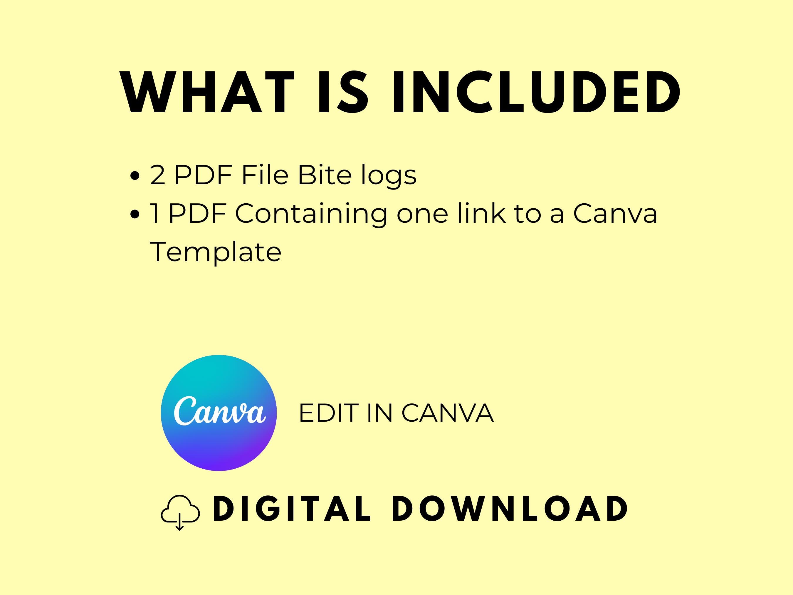 Printable Daycare Bite Log to Track Incidents, Record Details, and ...
