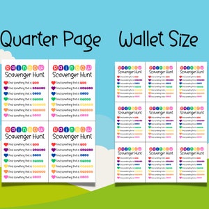 Rainbow Color Scavenger Hunt for Kids (printable PDF) - Etsy