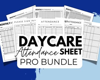 Daycare Sign in Sign Out Printable Attendance Sheet for Preschool ...
