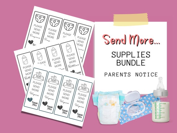 Daycare Supplies Needed Parents Notice Daycare Notes to Parents Childcare  Notices 