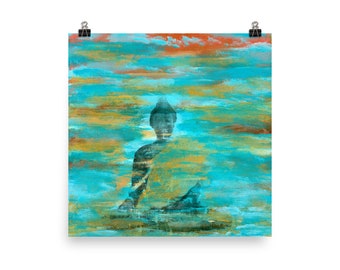 Serie Zen - Breathe Into the Blue - Stampa Fine Art
