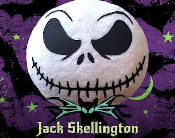 Llavero/adorno para bolso de Halloween de Jack Skellington que brilla en la oscuridad
