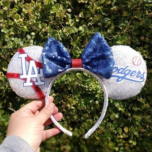 Los Angeles Dodgers Baseball Mouse Ears/ Baseball Mouse Ears/Minnie Ears/Mickey Ears