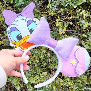 Daisy Purple Mauseohren/Enten-Stirnband