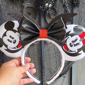 Vampir Micky Ohren: Leuchtende Halloween Minnie Ohren