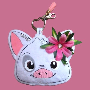 Pua Keycharm/Pua Pig Keychain/Moana Keycharm/Pua Purse Charm/Pua Keychain