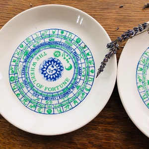 vintage wheel of fortune astrology plate by Paul Clarke, vintage 60s pop art,  wheel of fortune ,zodiac wheel