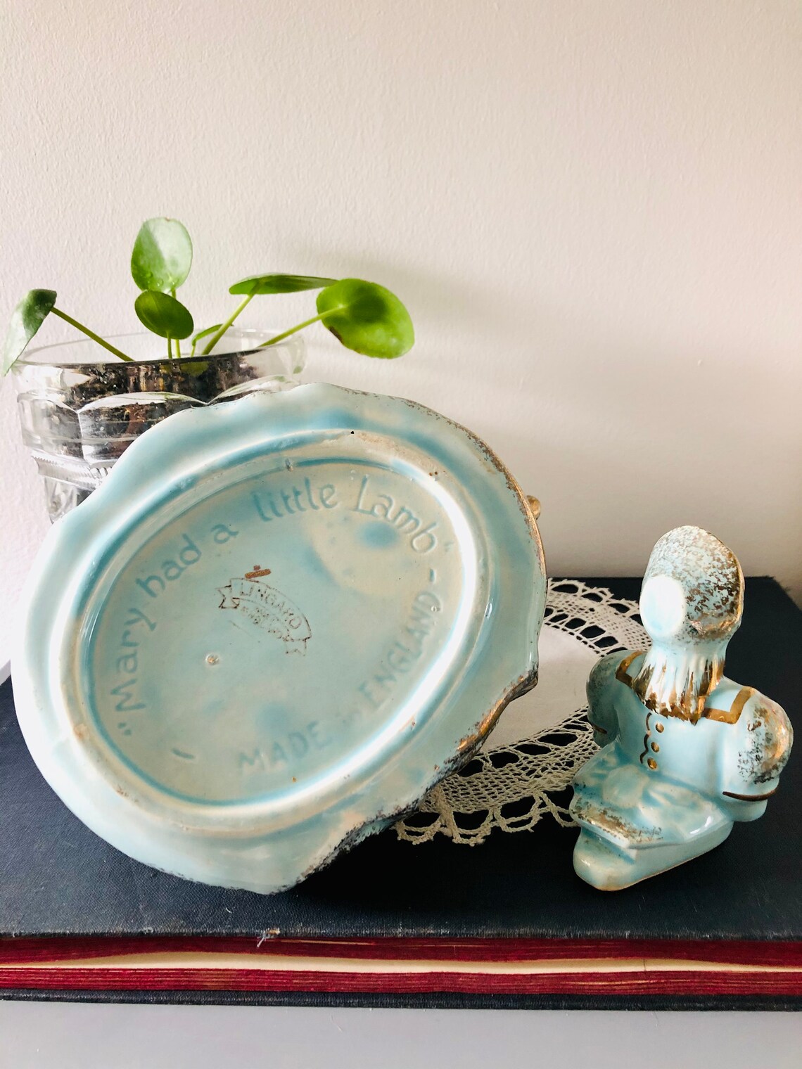 Vintage English Novelty China Teapot, Mary Had a Little Lamb Teapot, Nursery Rhyme , English