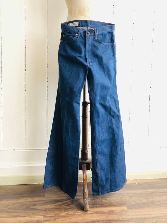 Rare Vintage 70s Flare Denim Jeans, Vintage Flare Jeans, Vintage