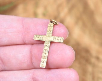 Antique Gold Cross Etsy Uk