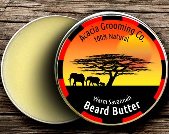 Acacia Grooming Co. | Super Soft Beard Butter | With Jojoba Oil & Mango | Balm soap shampoo mens fashion comb brush gift box christmas