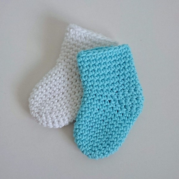 CROCHET PATTERN for Newborn socks, Baby shower, New baby, Gift, Cotton, PDF Pattern, Simple, Quick, Cute, Knitted, Handmade, Booties, Feet