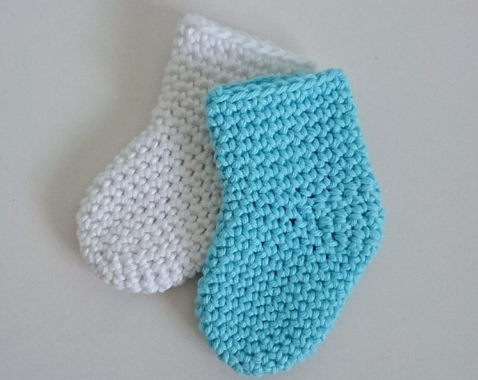CROCHET PATTERN for Newborn Socks Baby Shower New Baby Gift Cotton