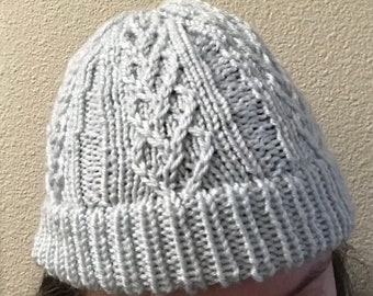 Gorro de canalé azul