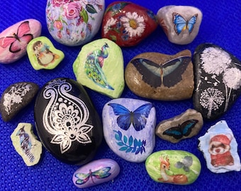 Grab-Bag: Tiny Painted Rocks