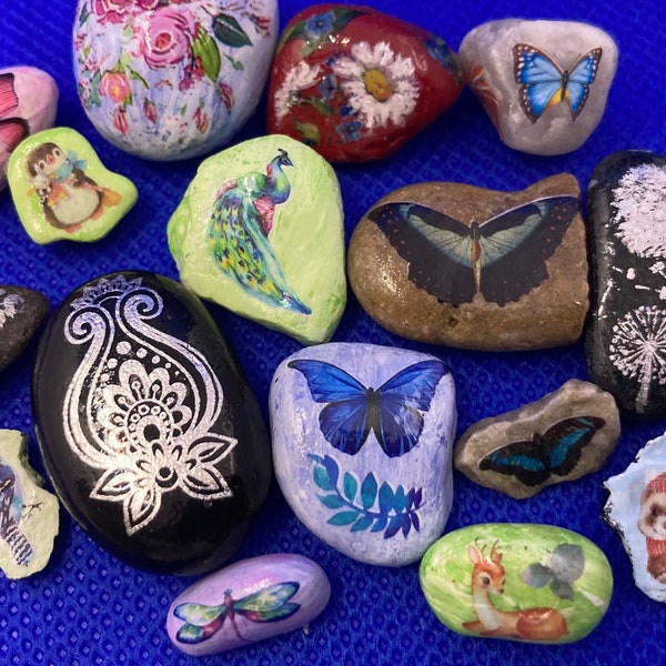 Grab-Bag: Tiny Painted Rocks