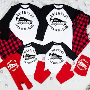 Christmas vacation - Clark Griswold - You serious Clark - National Lampoons - cousin eddy - adult Christmas - family pajamas