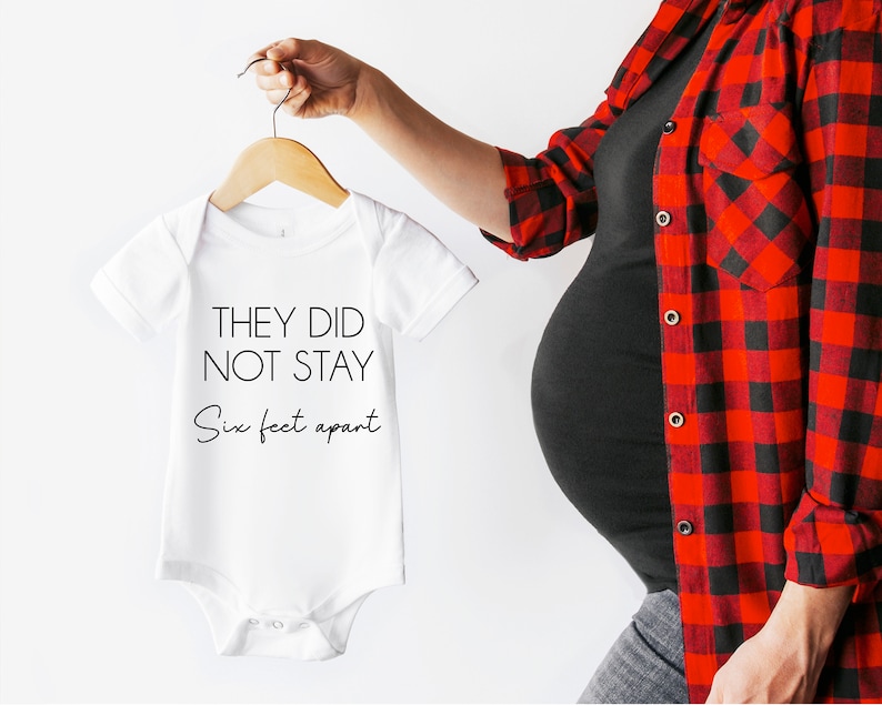 Funny baby onesie quarantine onesie baby announcement Etsy