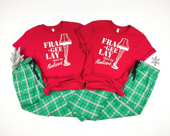 A Christmas Story Shirt Matching Holiday Pajamas Leg Lamp Geek