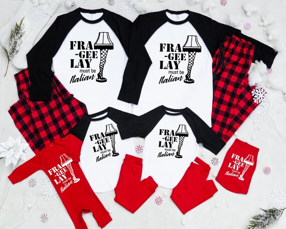 Christmas story matching pajamas sale