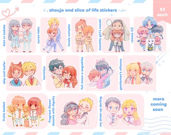 Shoujo and Slice of Life Stickers