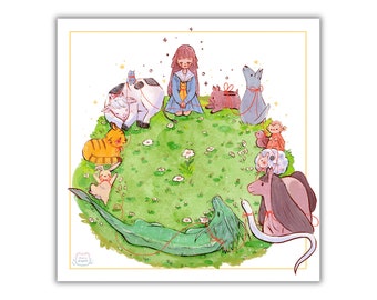 Red String of Fate Fruits Basket Print (8x10)