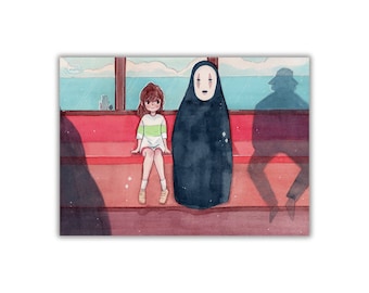 Chihiro & No Face Prints (5x7)