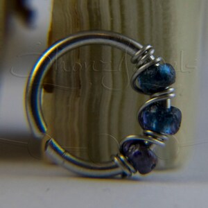 16G 18G 20G Etched Magic Blueberry Nose Hoop Ring or Cartilage - Etsy