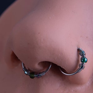 20G 22G Silver, Stainless Steel, Titanium Nose Ring, Cartilage Earring, Helix, Tragus, Rook, Daith image 7
