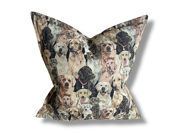 Luxury Designer Tapestry  in dogs Pillow Cover - Handmade Interior Decorative