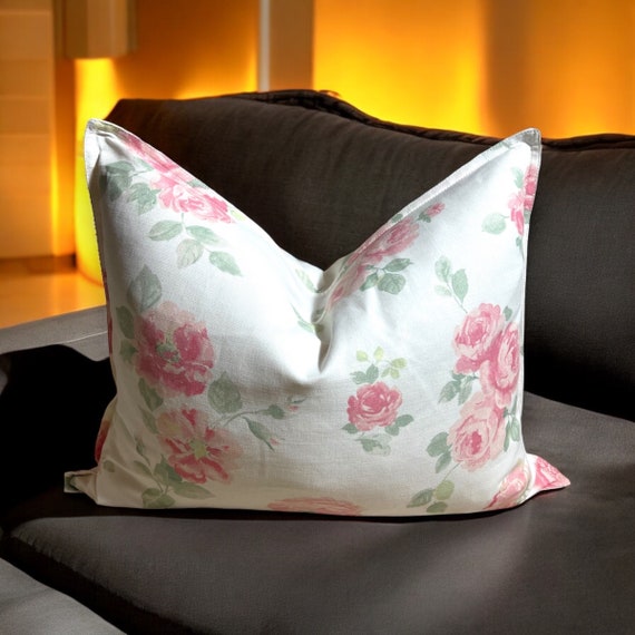 Luxury High End Designer Laura Ashley Cotton /Linen Handmade Cushion Cover/ Designed/Interior Decorative/Double Sided