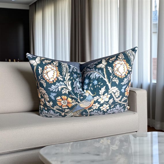 Luxurious Saffron Velvet Oakmere Ebony Pillow Cover - Handcrafted Designer Home Decor Accent