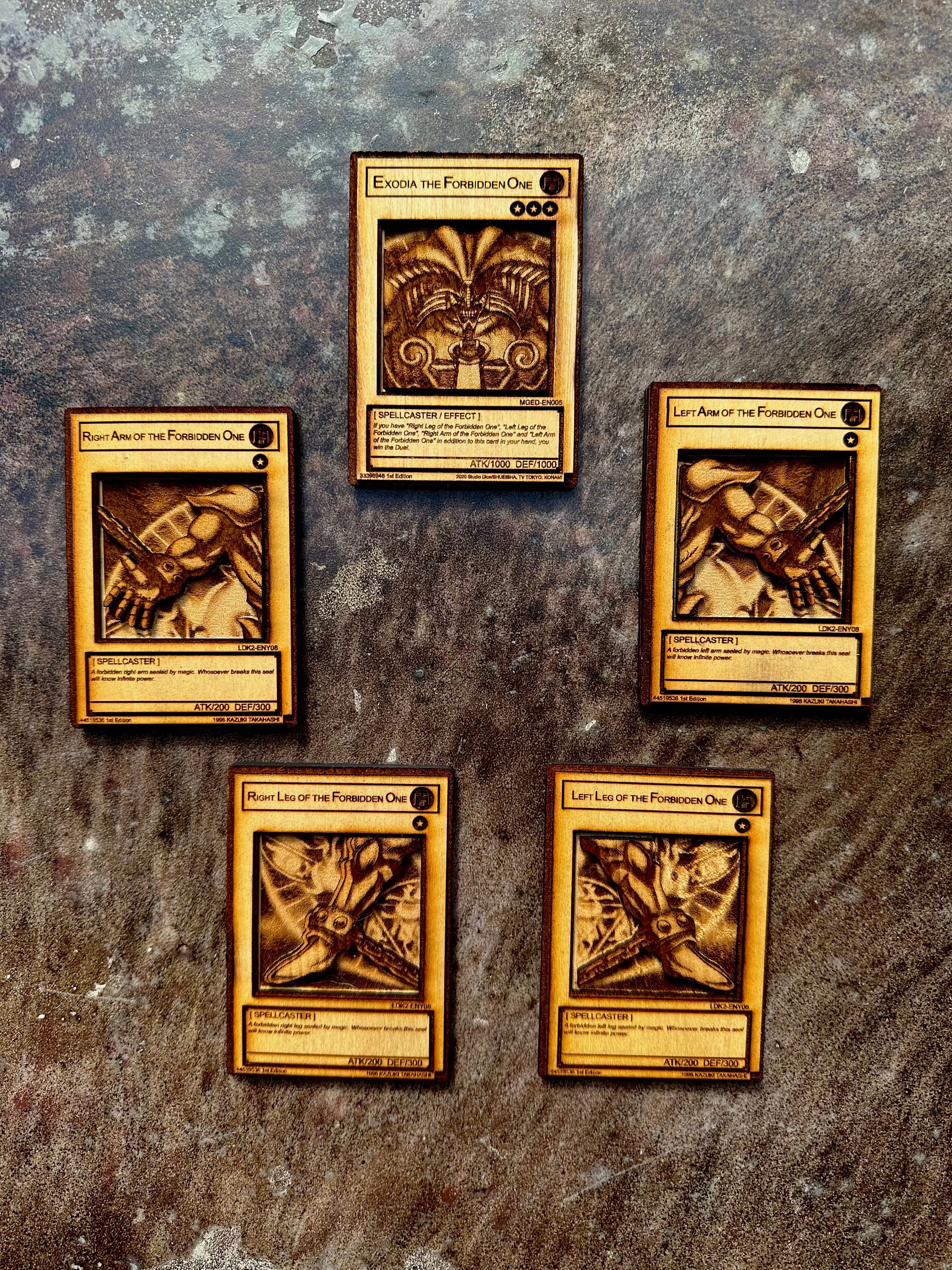 Exodia The Forbidden One Set Exodia The Forbidden One - YuGiOh Legendary  Decks II Yugi's God Card Yu-gi-oh Duel Disk